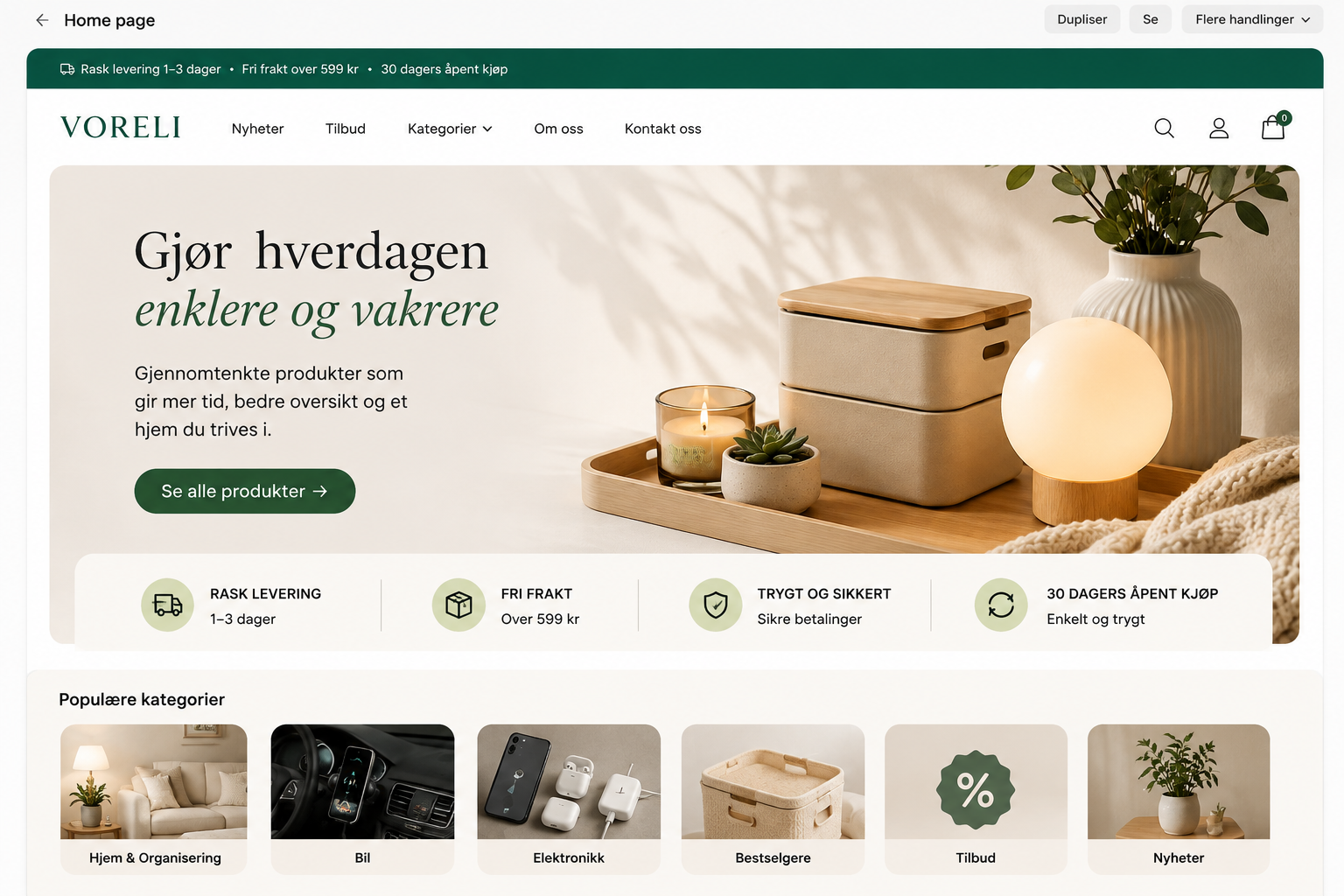 Home page