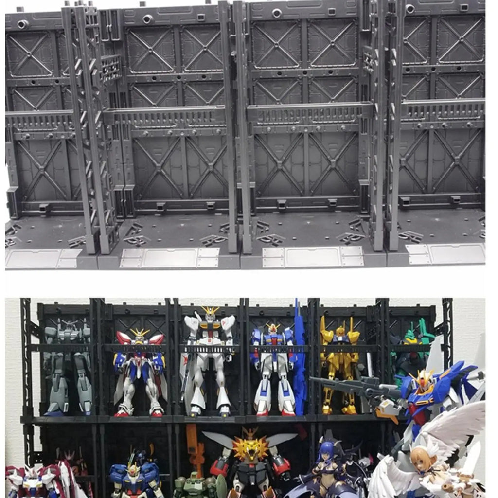 Universal Anime Tegneseriefigur Modell Oppbevaringsboks Sammenkoblingsbar Organizer Stabelbar for LEGO, Anime-modeller, Gundam-modeller