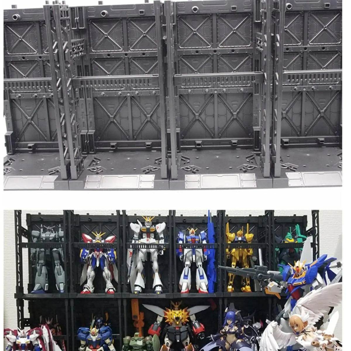 Universal Anime Tegneseriefigur Modell Oppbevaringsboks Sammenkoblingsbar Organizer Stabelbar for LEGO, Anime-modeller, Gundam-modeller