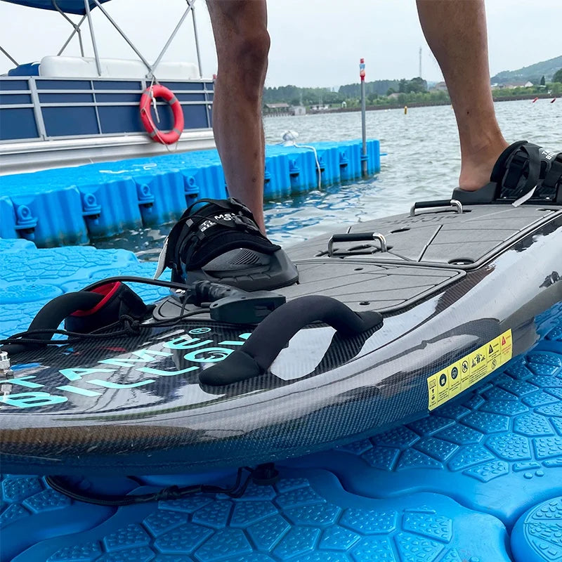 YH ES02 elektrisk surfebrett i karbonfiber, 12KW motor, 60 km/t, trådløs kontroll, tilpasset farge