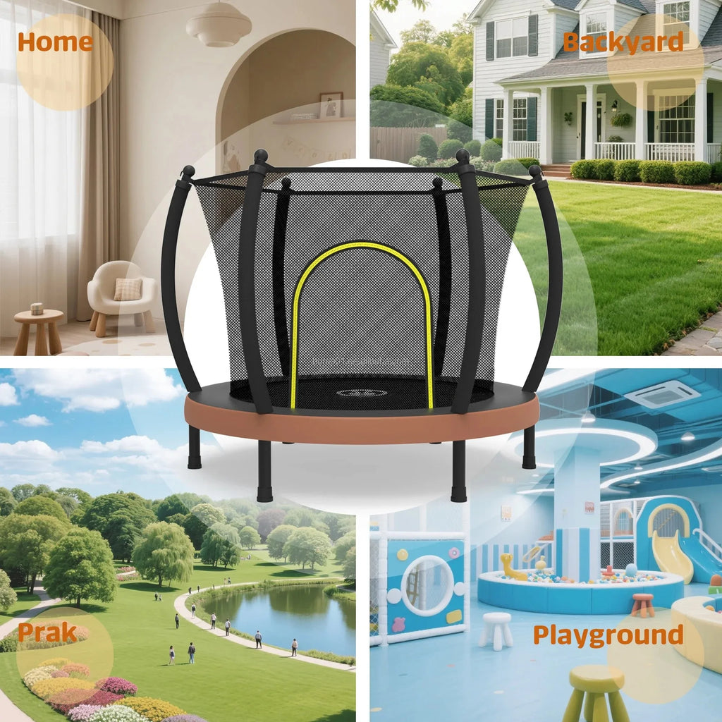 Zoshine trampoline 60 tommer med sikkerhetsnett – for barn