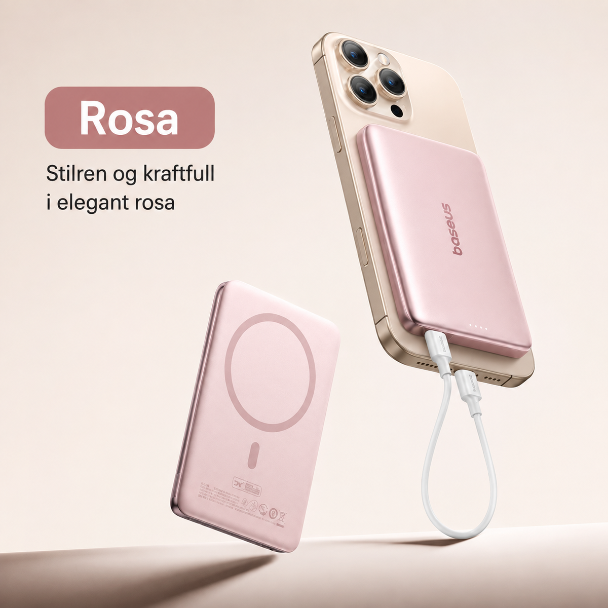 Baseus magnetisk powerbank med 5000 eller 10000 mAh