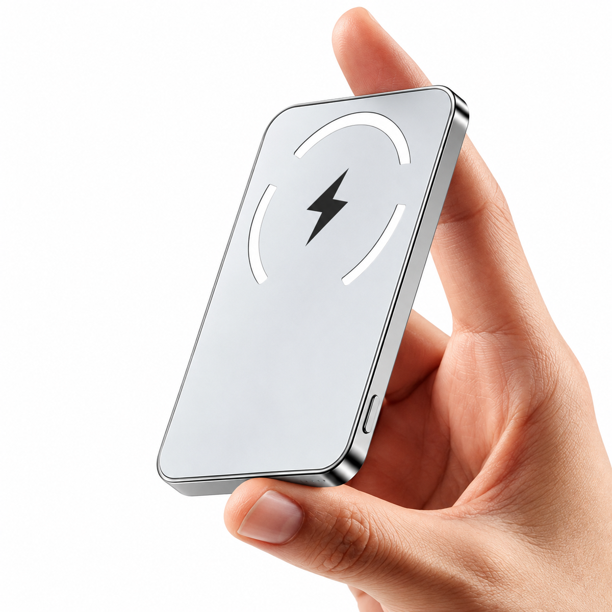 Magnetisk powerbank med trådløs lading