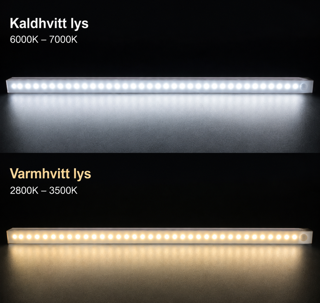 Trådløse LED-nattlys Bevegelsessensorlys Skap Kjøkken Nattlys Soverom Detektorlys Skap Trapp Bakgrunnsbelyst