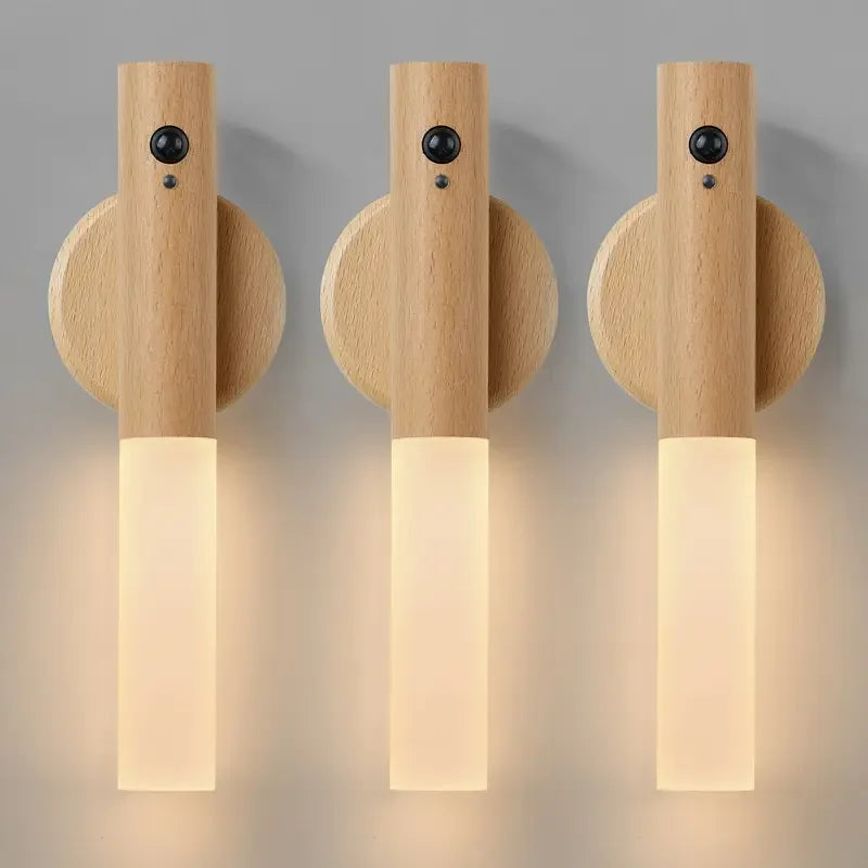 Oppladbar LED-sensorlampe med bevegelsessensor