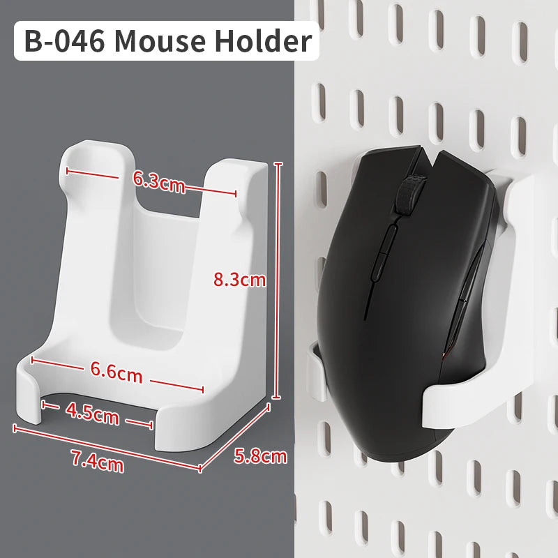 Home Study Storage Pegboard: Suitable for Displaying Figurines, Desk-Top Standing & Clip-On Storage for Furniture Items