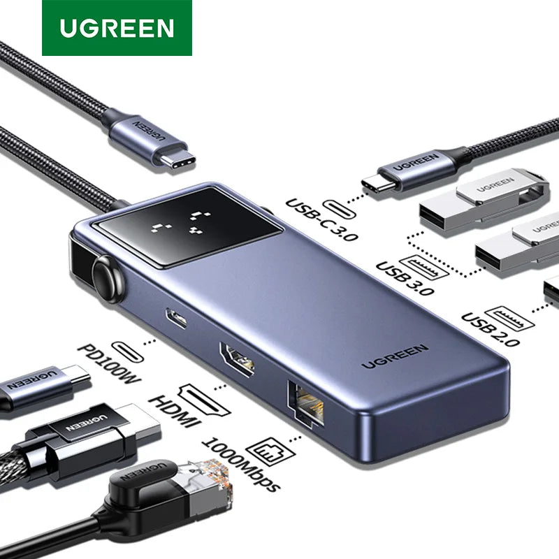 UGREEN Uno 7-i-1 USB-C-hub – 4K HDMI, USB 3.0 og Gigabit Ethernet