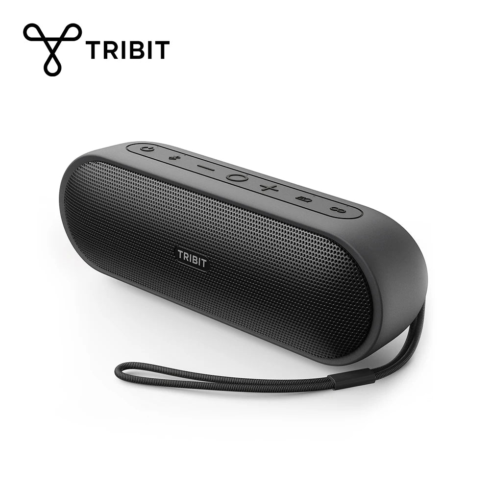 TRIBIT XSound Plus 2 Bærbar Bluetooth-høyttaler, 30W effekt, IPX7 vanntett trådløs høyttaler, 24-timers spilletid for camping, fotturer