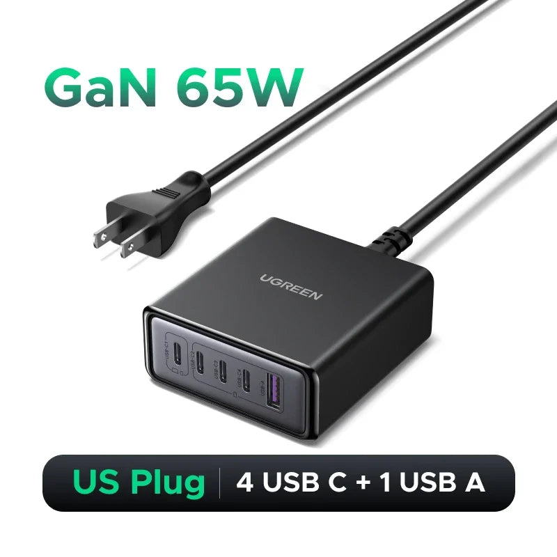 UGREEN CD328 6-i-1 GaN bordlader med opptil 100 W