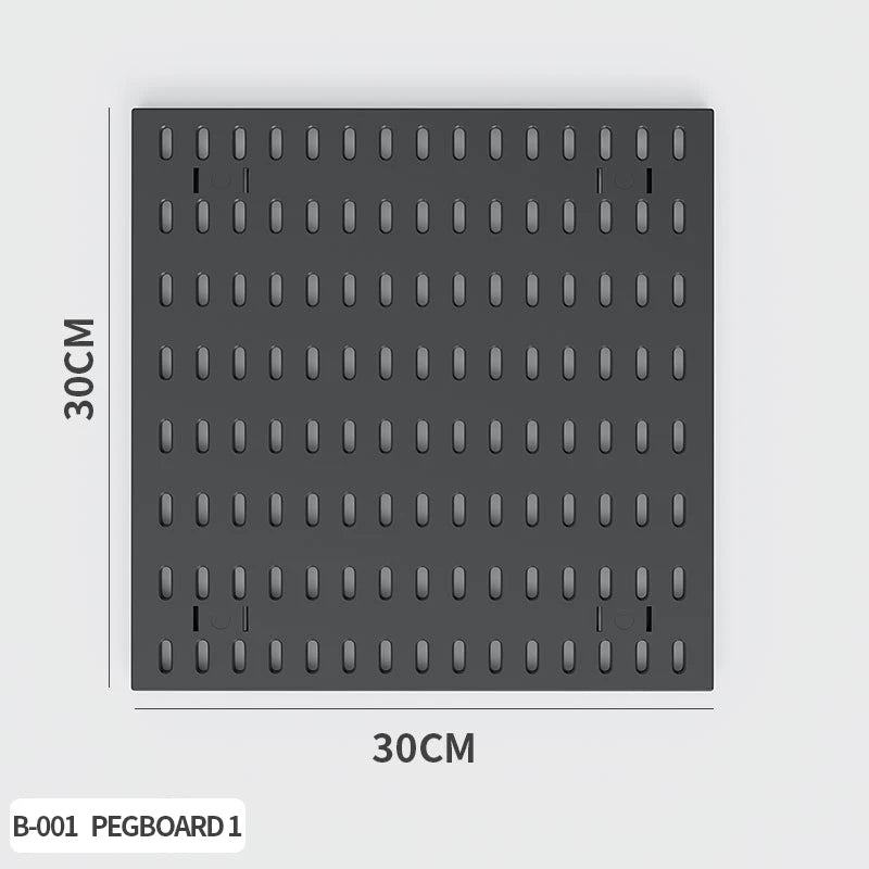 Home Study Storage Pegboard: Suitable for Displaying Figurines, Desk-Top Standing & Clip-On Storage for Furniture Items