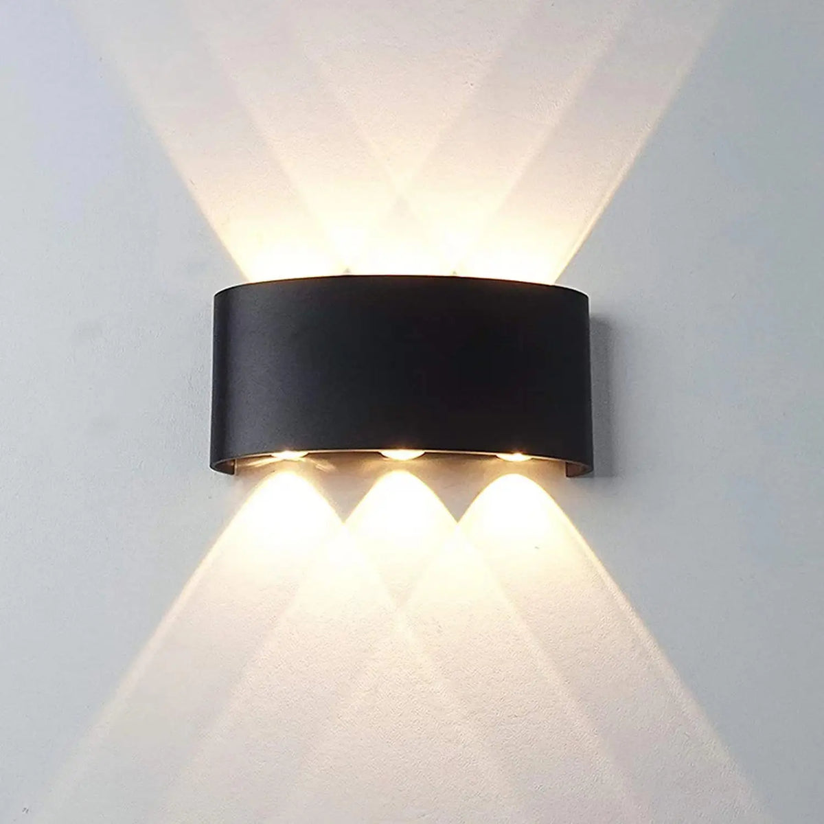 LED-vegglamper Moderne innendørs og utendørs, hvite opp-ned-vegglamper til stue, gang og soveromsinnredning