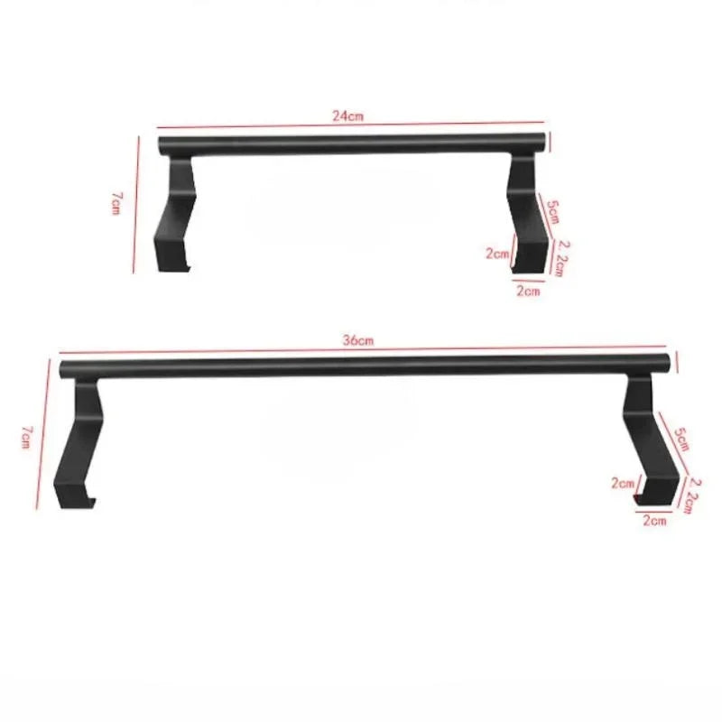 Håndkleholder over skapdør – 24 eller 36 cm