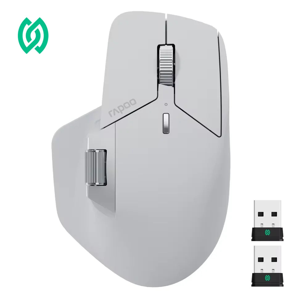 Rapoo MT760PRO Trådløs mus NearLink + Bluetooth 5.0 Multi-enhet 12000 DPI 2K polling rate Ergo for arbeid Gaming Stille klikk