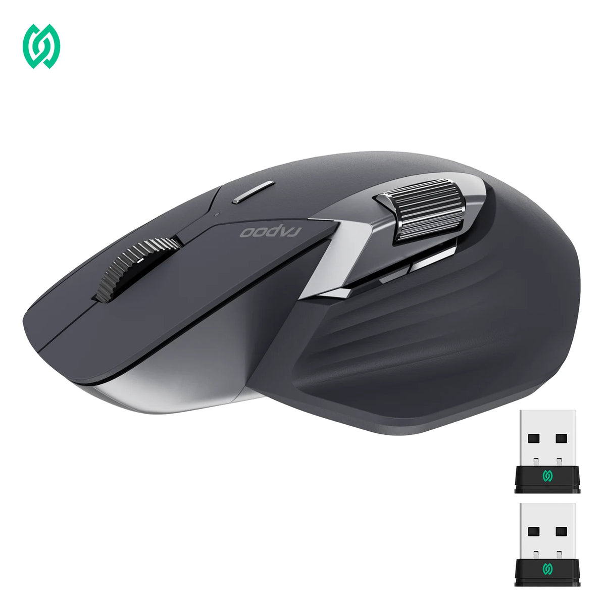 Rapoo MT760PRO Trådløs mus NearLink + Bluetooth 5.0 Multi-enhet 12000 DPI 2K polling rate Ergo for arbeid Gaming Stille klikk