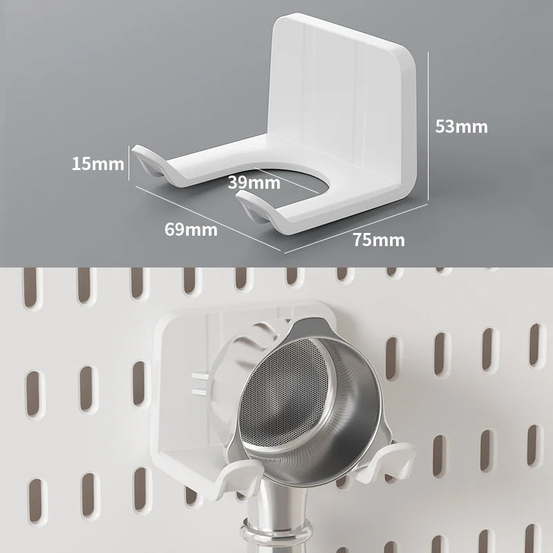 Home Study Storage Pegboard: Suitable for Displaying Figurines, Desk-Top Standing & Clip-On Storage for Furniture Items
