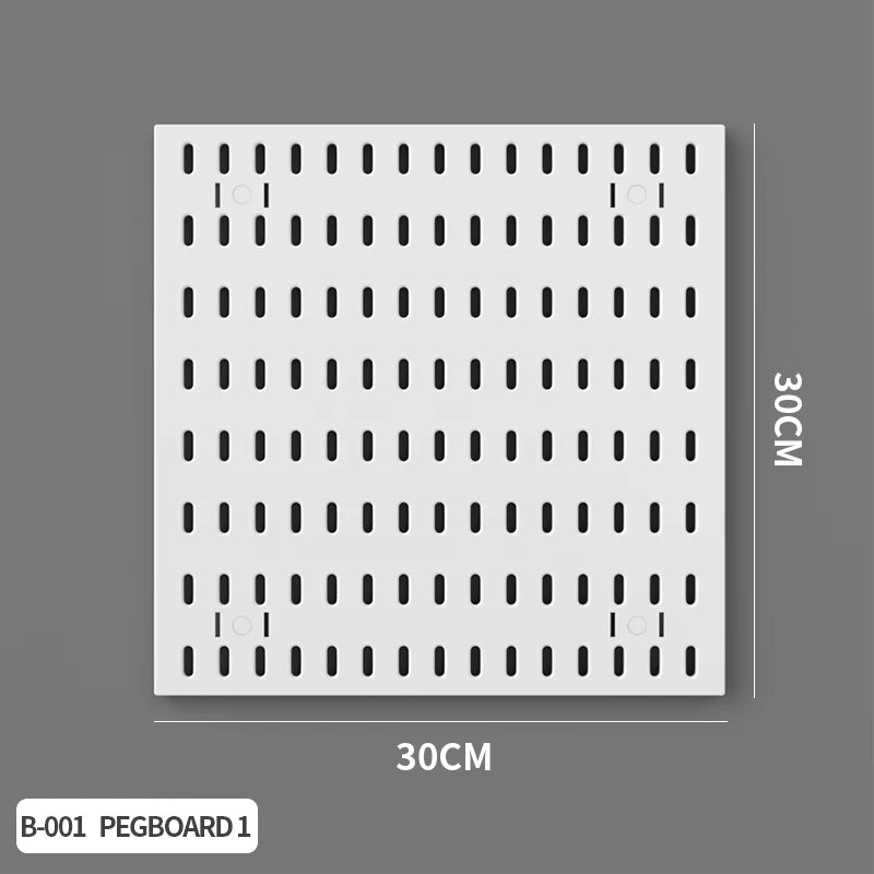 Home Study Storage Pegboard: Suitable for Displaying Figurines, Desk-Top Standing & Clip-On Storage for Furniture Items