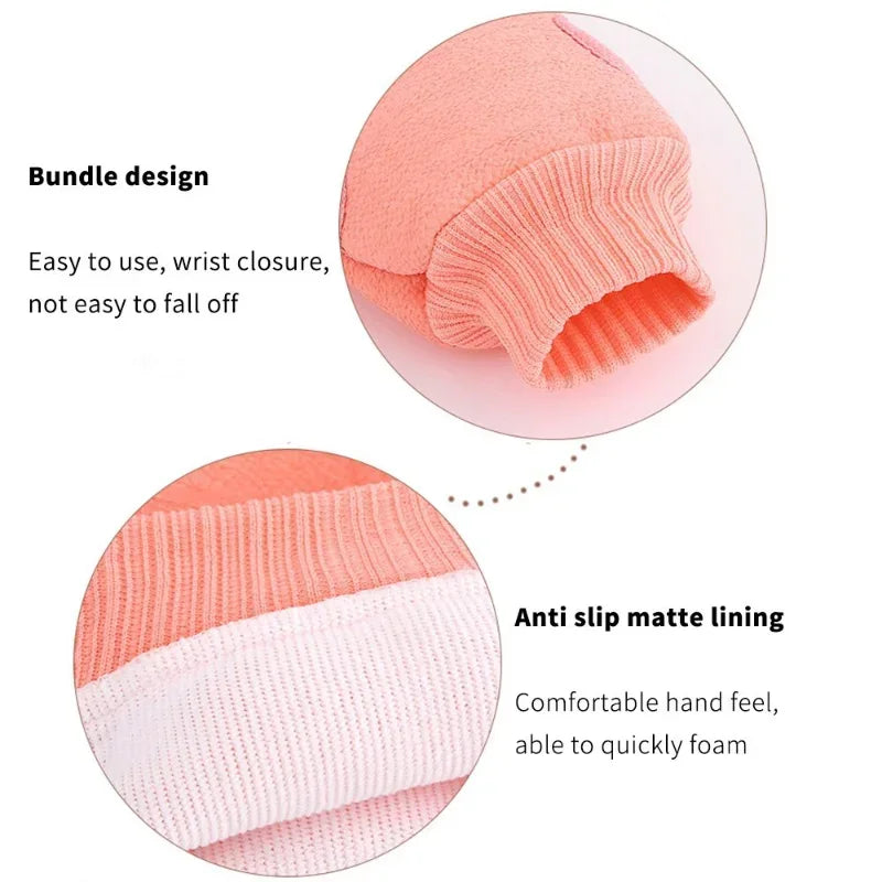 1 stk. bad for peeling SPA eksfolierende dusjbørste kroppsrenseskrubbvott gni døde hudhansker dusjhåndkle skum kroppsmassasje
