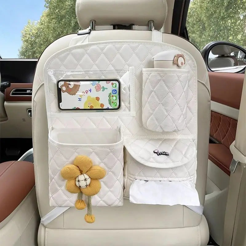 Car Seat Back Storage Bag Hanging Car Multi-function Storage Box Chair  Rear