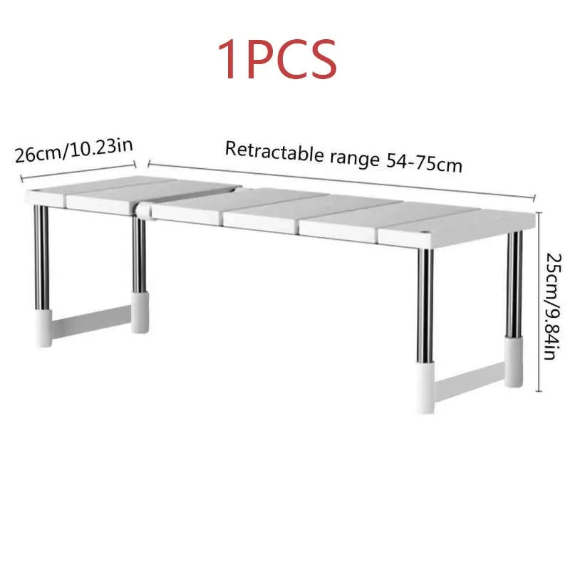 Uttrekkbar oppbevaringshylle – 54–74 cm