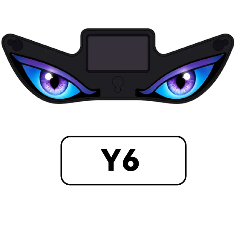Solar drevet billamper neon trådløs kul DEMON EYE LED stemningslys sugekopp USB oppladbar atmosfære pustende lampe
