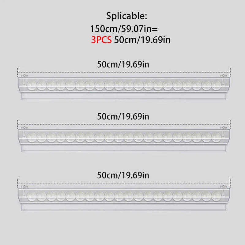 Ordre- og billettholder i PVC – 30–150 cm