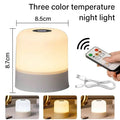 GGbingo Touch nattlampe, oppladbar nattlampe med fjernkontroll, RGB dimbar bordlampe, stemningsbelysning for soverom og stue
