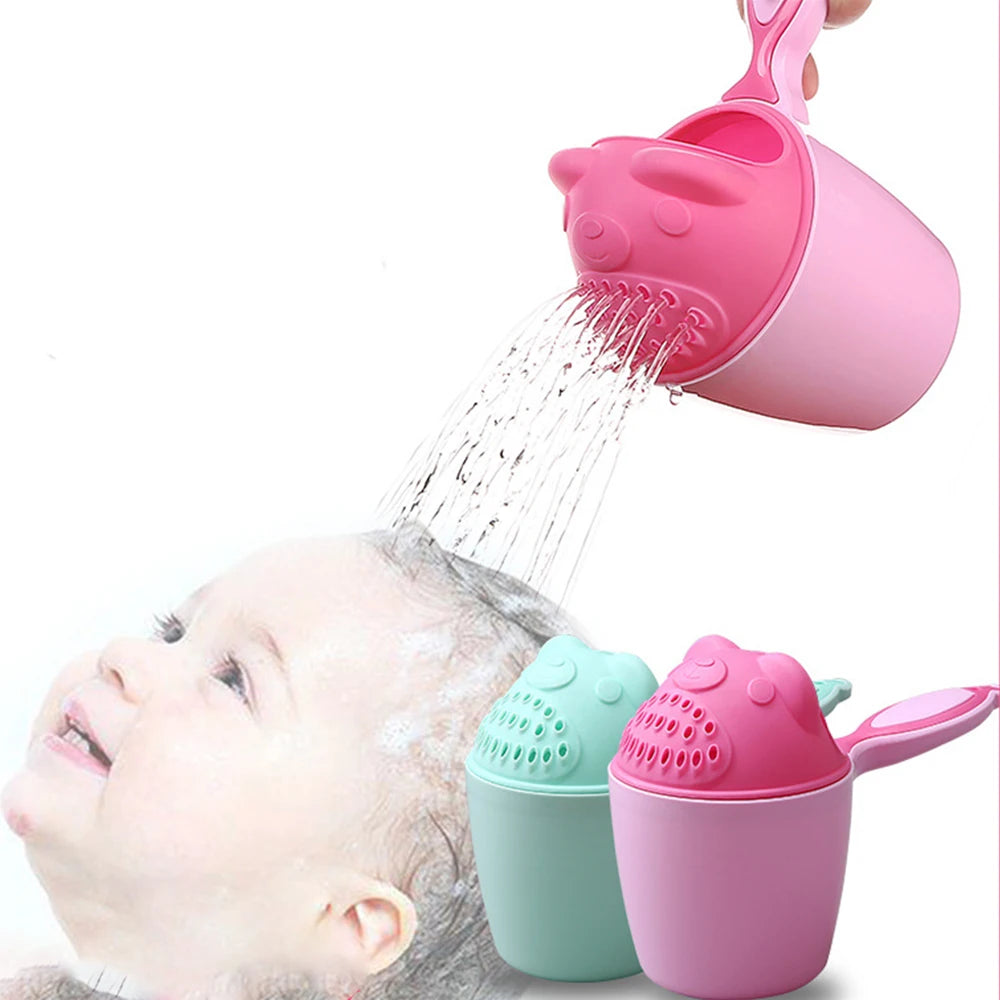 Søte tegneserie-badehetter for babyer, sjampokopp for småbarn, badekar for barn, babyshower-skjeer, hårvaskekopp for barn, badeverktøy for barn
