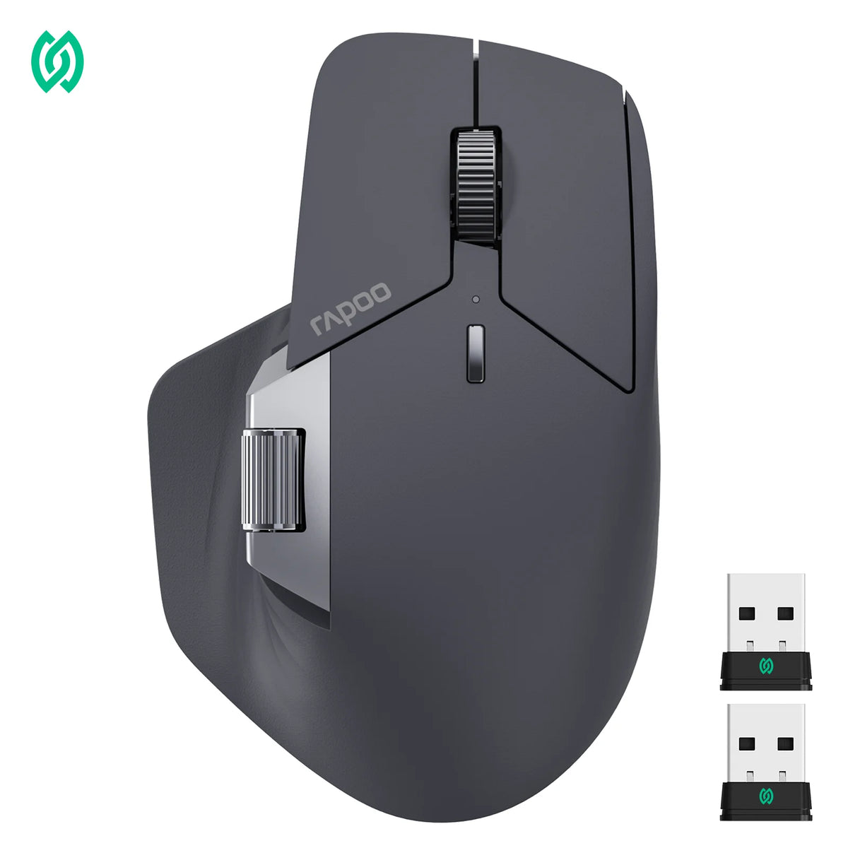 Rapoo MT760PRO Trådløs mus NearLink + Bluetooth 5.0 Multi-enhet 12000 DPI 2K polling rate Ergo for arbeid Gaming Stille klikk