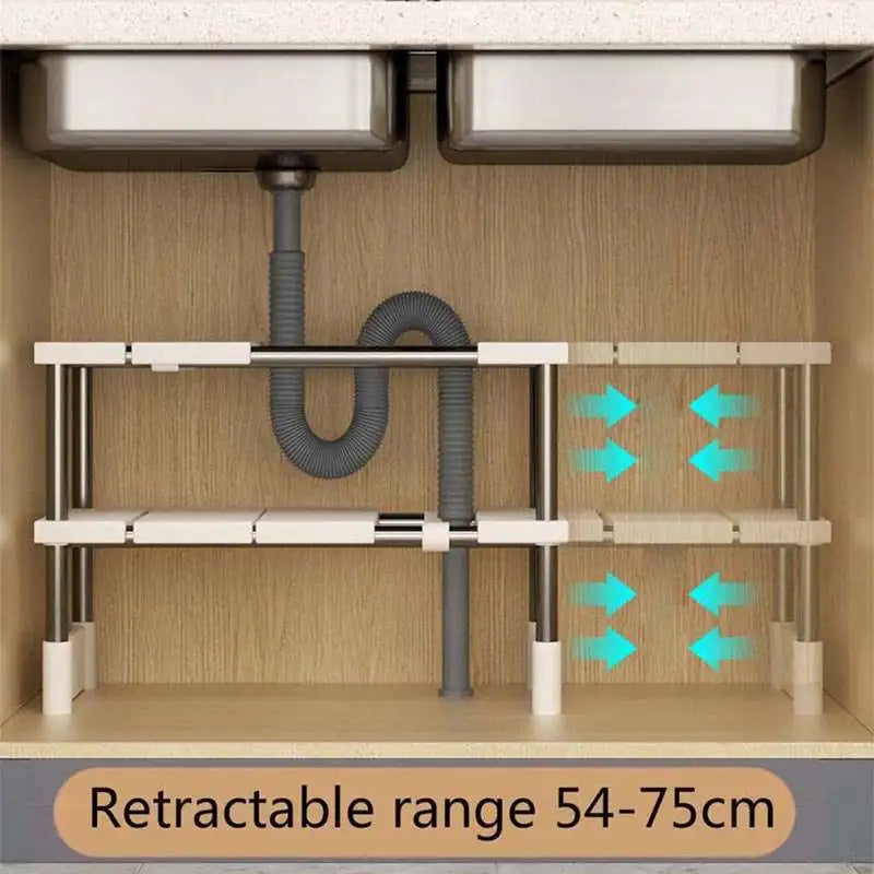 Uttrekkbar oppbevaringshylle – 54–74 cm