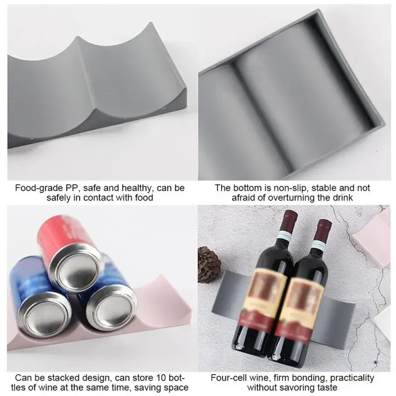 Stabelbar flaskeholder i PP-plast – 1 stk.