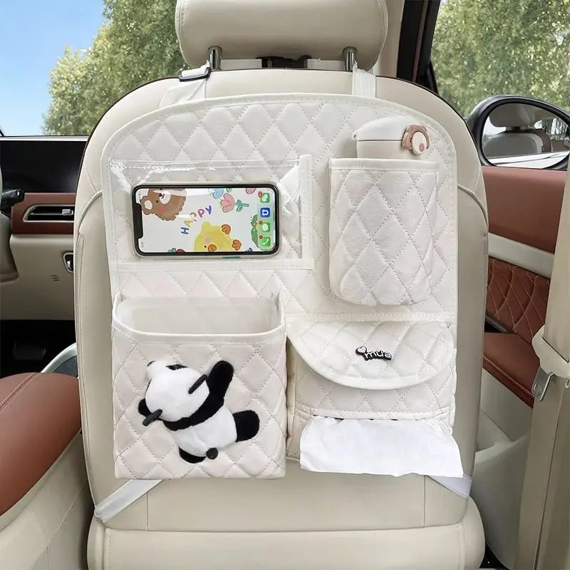Car Seat Back Storage Bag Hanging Car Multi-function Storage Box Chair  Rear