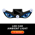 Solar drevet billamper neon trådløs kul DEMON EYE LED stemningslys sugekopp USB oppladbar atmosfære pustende lampe