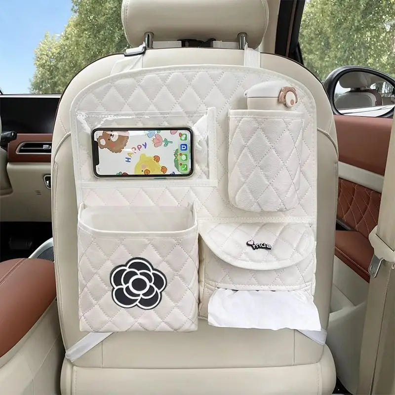 Car Seat Back Storage Bag Hanging Car Multi-function Storage Box Chair  Rear