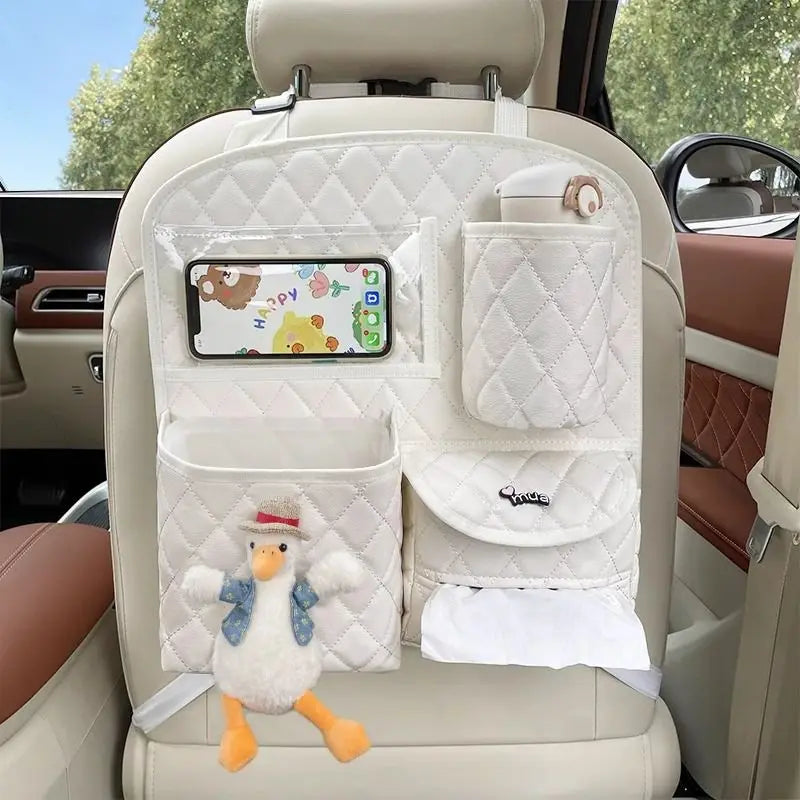 Car Seat Back Storage Bag Hanging Car Multi-function Storage Box Chair  Rear