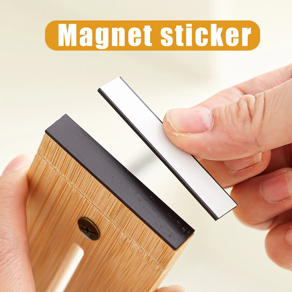8237 justerbare magnetiske skuffedelere i bambus