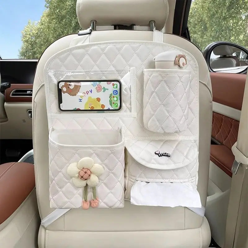 Car Seat Back Storage Bag Hanging Car Multi-function Storage Box Chair  Rear