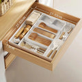 Justerbar bestikkorganisator i PC-plast