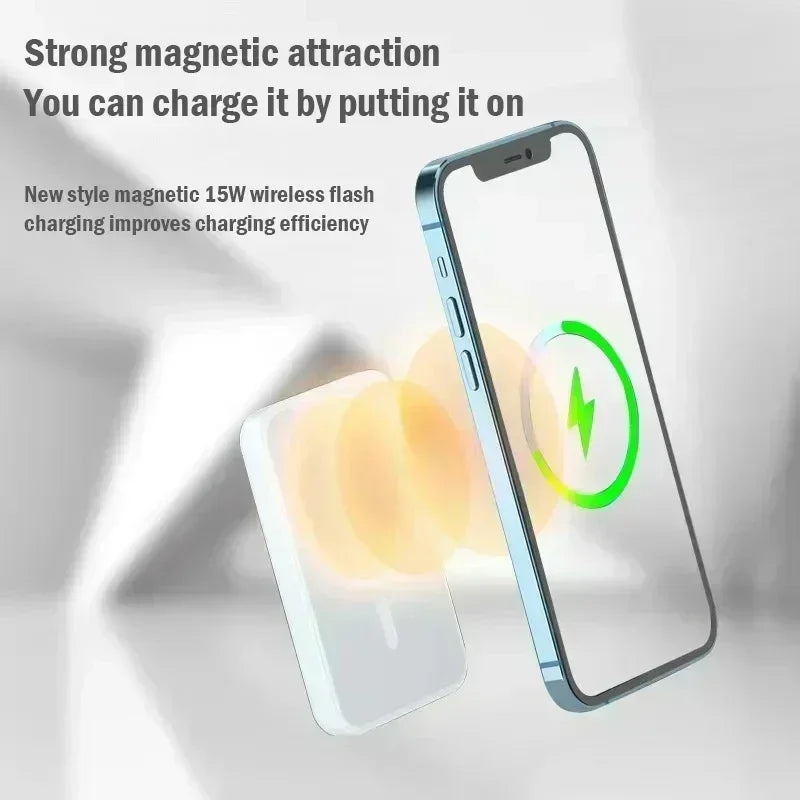 Magnetisk powerbank med trådløs lading