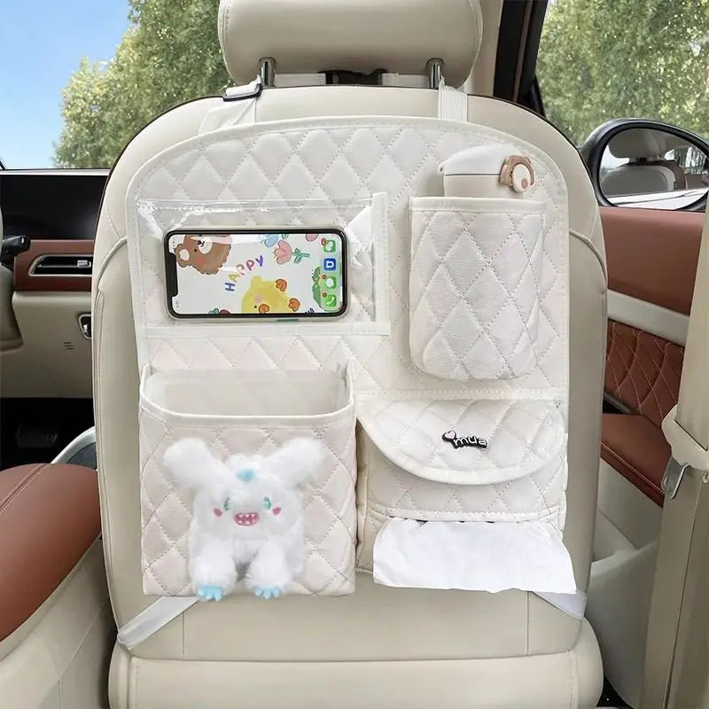 Car Seat Back Storage Bag Hanging Car Multi-function Storage Box Chair  Rear