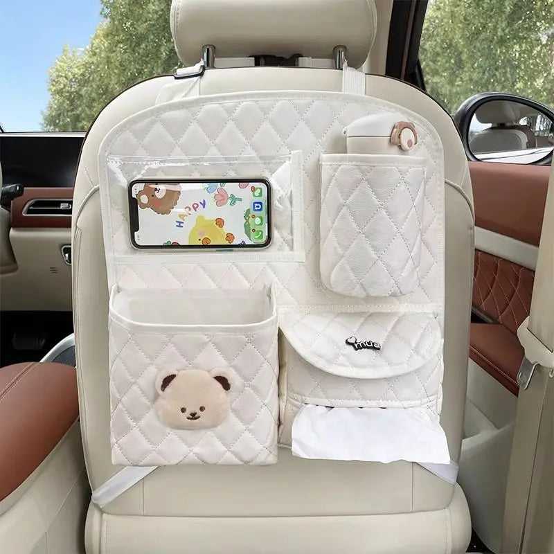 Car Seat Back Storage Bag Hanging Car Multi-function Storage Box Chair  Rear