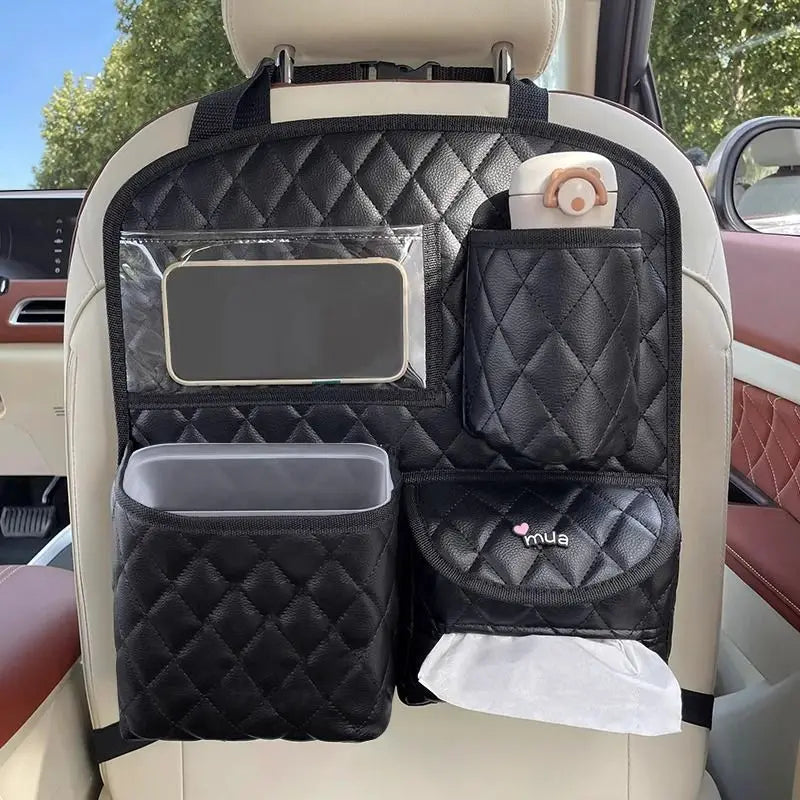 Car Seat Back Storage Bag Hanging Car Multi-function Storage Box Chair  Rear