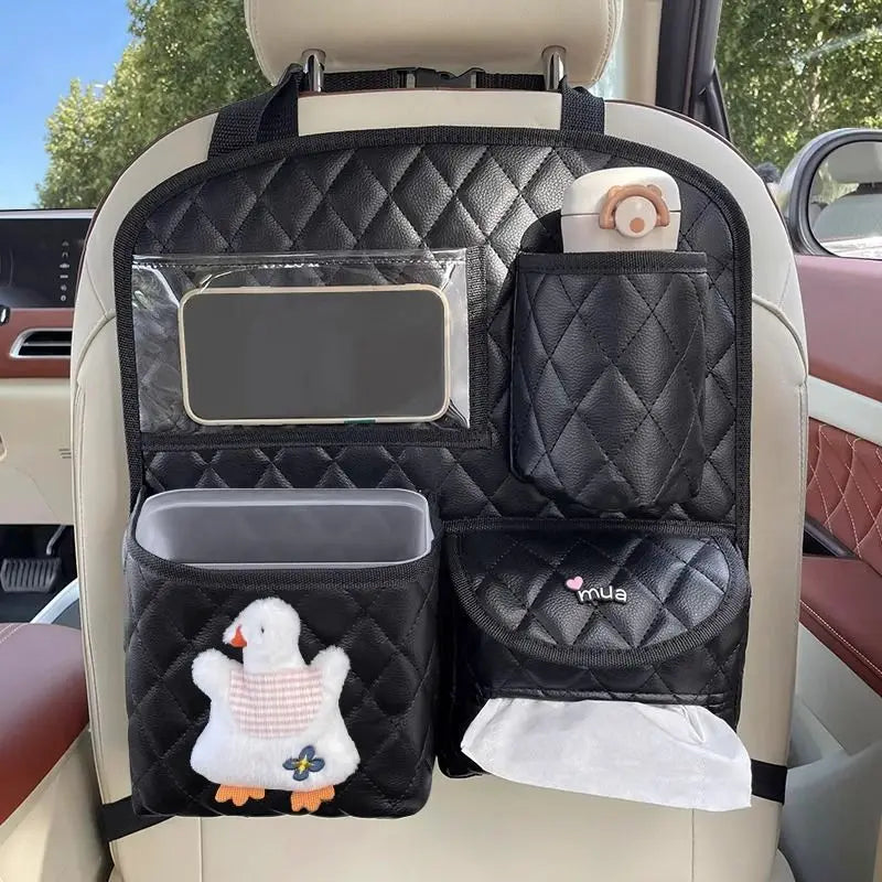 Car Seat Back Storage Bag Hanging Car Multi-function Storage Box Chair  Rear