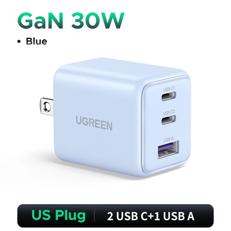 UGREEN Mini GaN USB-C-lader med 20 eller 30 W