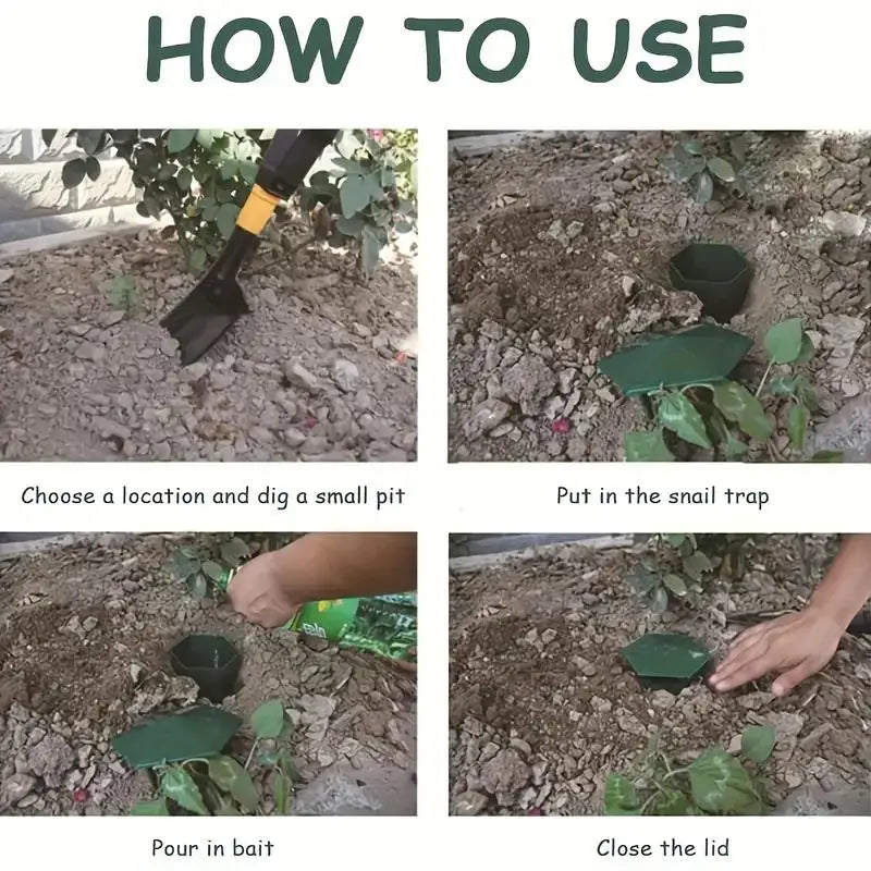 [High-Quality Snail Trap] Durable High-Quality Snail & Slug Trap - Safe Plastic Cage for Vegetables and Flowers