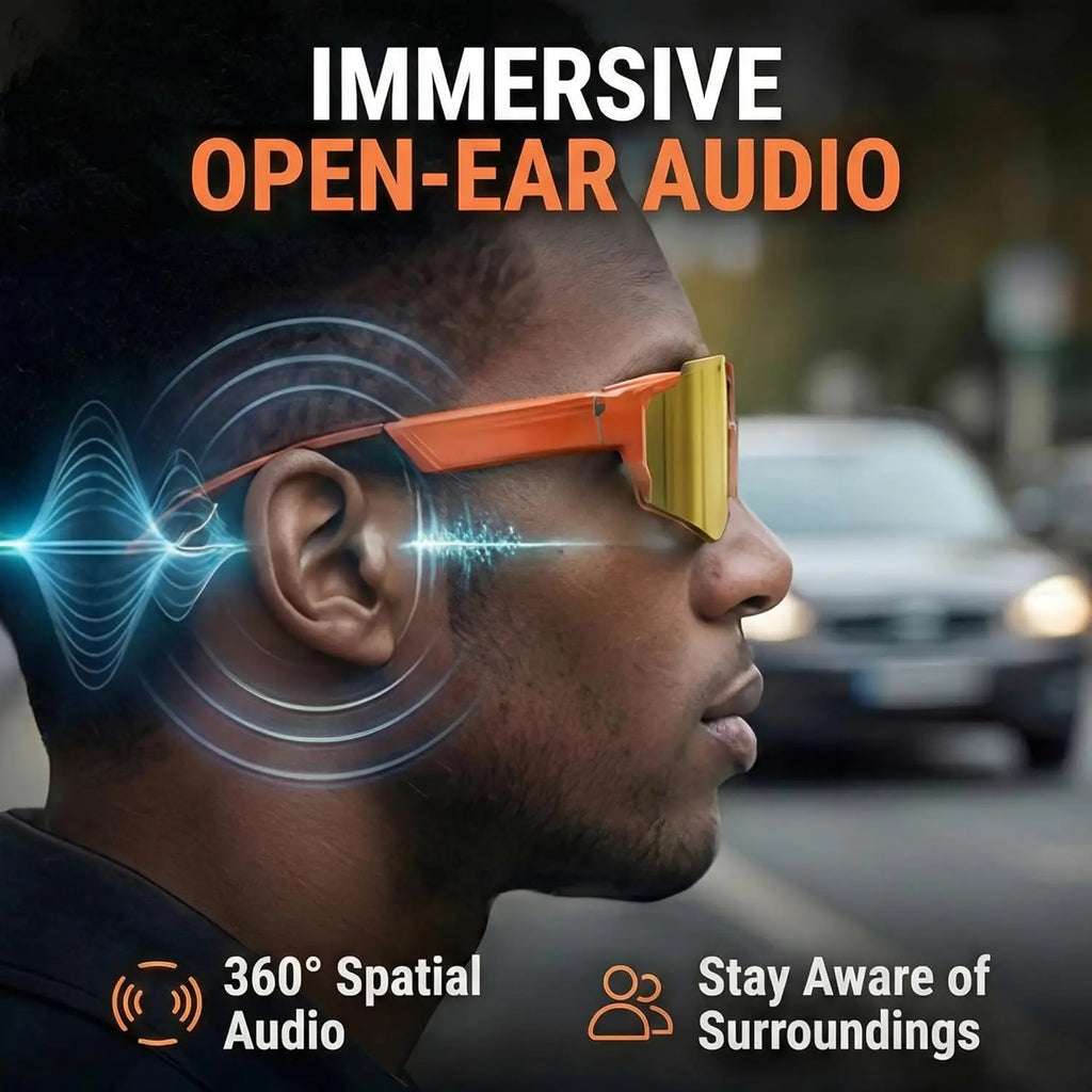 AI Voice Translate Smart Glasses 1200P Video Recording Camera Bluetooth WiFi Anti-Shake Polarized Lens Driving Sports Sunglasses