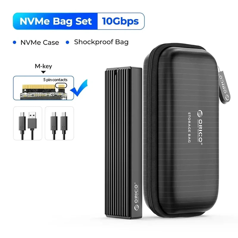 ORICO M.2 NVMe SSD-kabinett – USB-C 10 Gbps