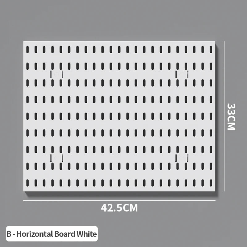 Home Study Storage Pegboard: Suitable for Displaying Figurines, Desk-Top Standing & Clip-On Storage for Furniture Items