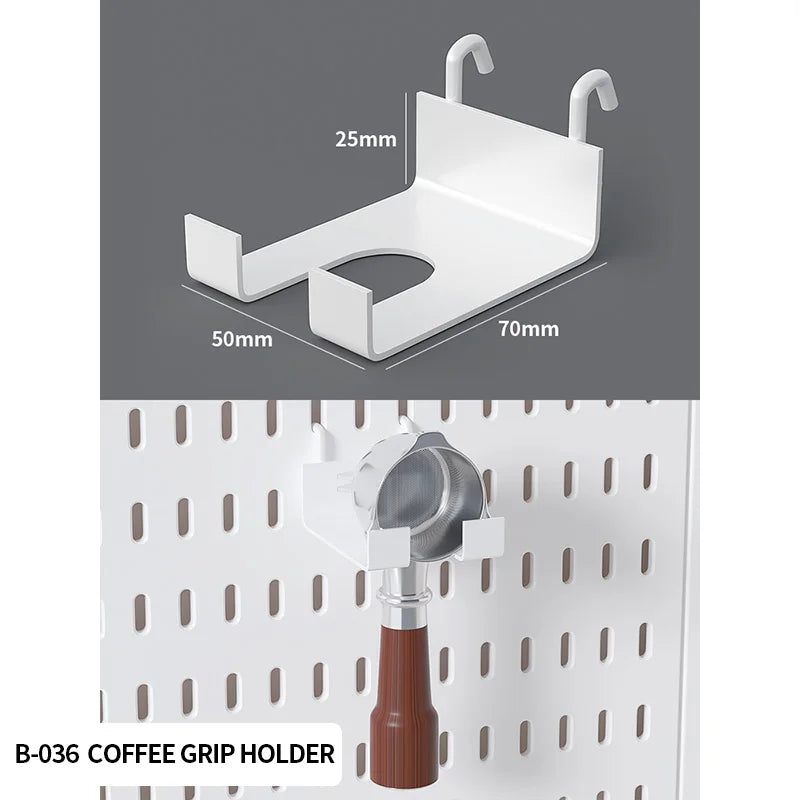 Home Study Storage Pegboard: Suitable for Displaying Figurines, Desk-Top Standing & Clip-On Storage for Furniture Items