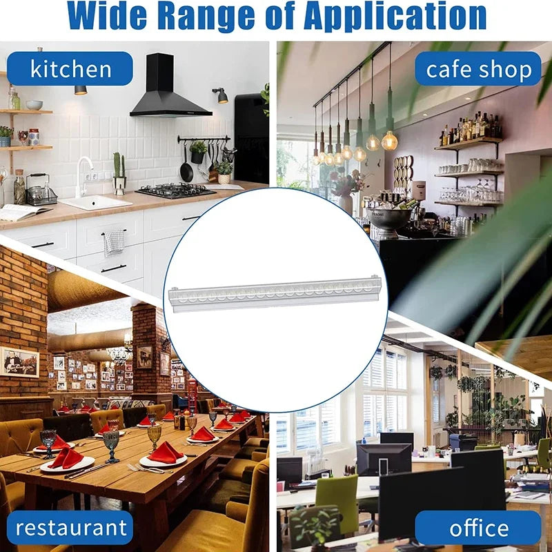 Ordre- og billettholder i PVC – 30–150 cm