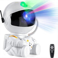 Astronaut Galaxy Projektor Nattlys Hvit som holder stjerne, Stjerneprojektorlampe for barnerom, Romdekor og gave